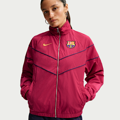 F.C. Barcelona Windrunner Women's Nike Football UV Woven Jacket